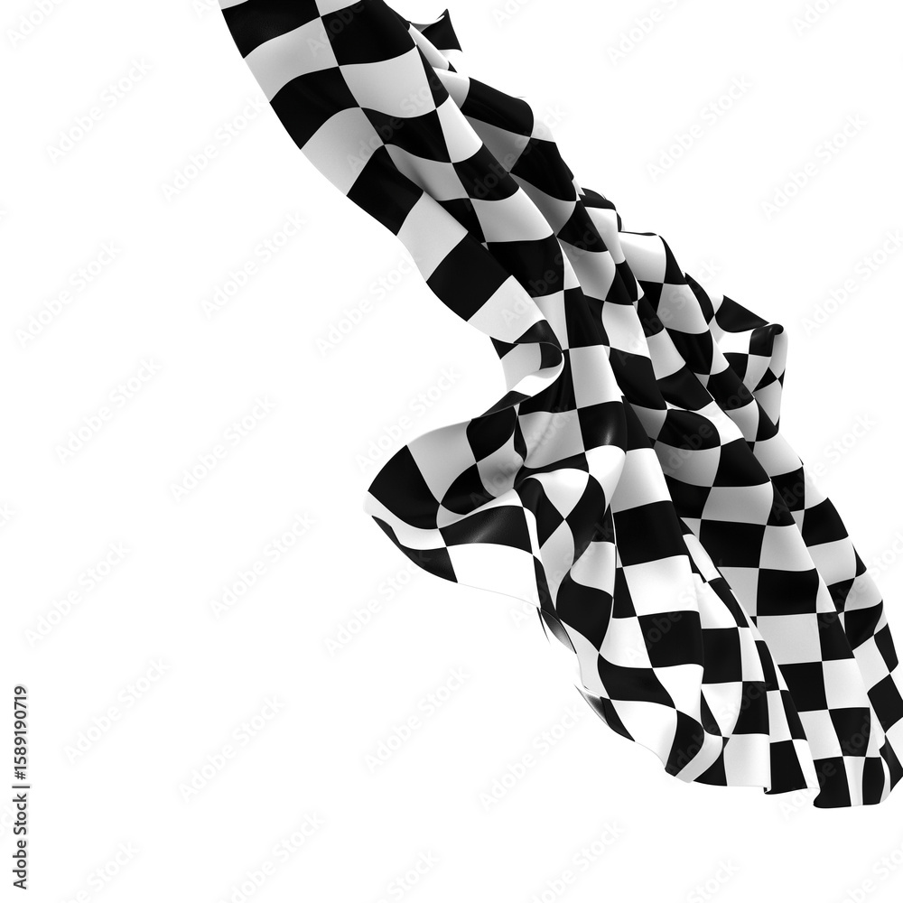 Poster background of checkered flag pattern