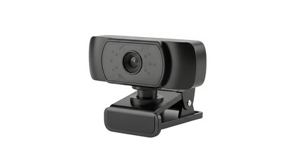 Black Webcam With Clip Mount For Pc