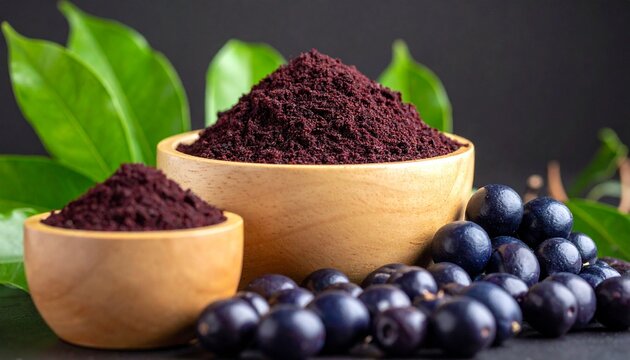 Ground Açaí Berry – A finely ground powder made from dried açaí berries.