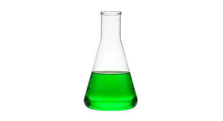 Green Liquid In Erlenmeyer Flask