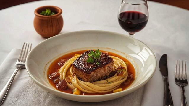 Osso buco alla milanese typical Italian food