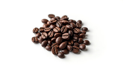 Naklejka premium Pile of Coffee Bean on White