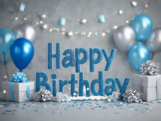 "Happy Birthday" Display Shimmers.