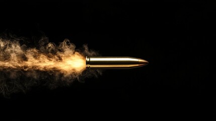 Running bullets on black background