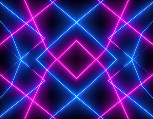 Abstract neon light pattern