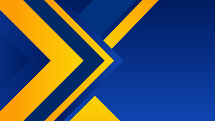 Abstract background featuring bold diagonal yellow and blue arrows on a deep blue gradient.