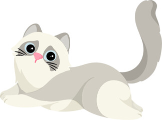 illustration ragdoll