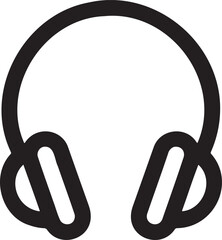 Headphone icon vector illustration isolated On Transparent Background