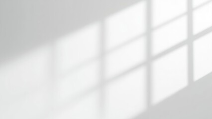 Sunlit Room with White Window Frame and Soft Shadows