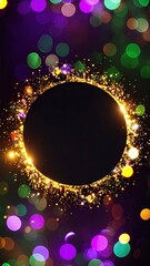 Abstract circle design with bokeh