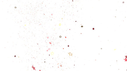 Twinkling Yuletide Skies: Breathtaking 3D Illustration of Falling Christmas Starlights