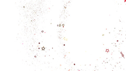 Twinkling Yuletide Skies: Breathtaking 3D Illustration of Falling Christmas Starlights