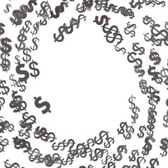 dollar symbol, 3d render illustration