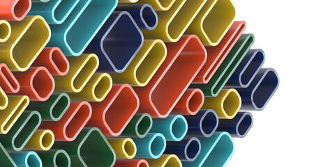 Mosaic triangular low poly style abstract geometric background