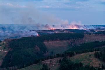 Waldbrand in Thüringen außer Kontrolle