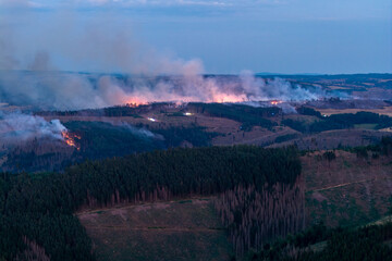 Waldbrand in Thüringen außer Kontrolle
