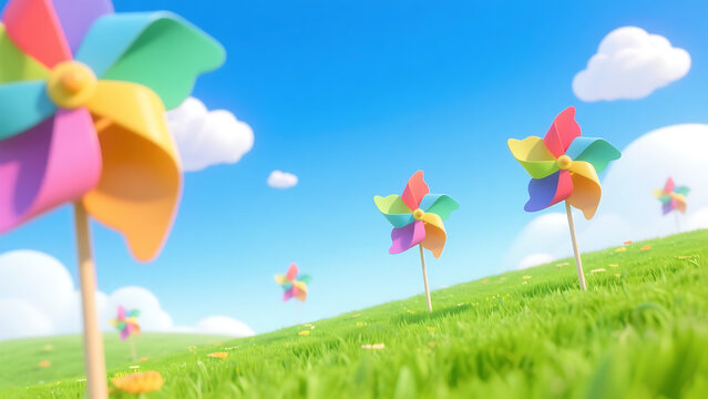 colorful pinwheel 