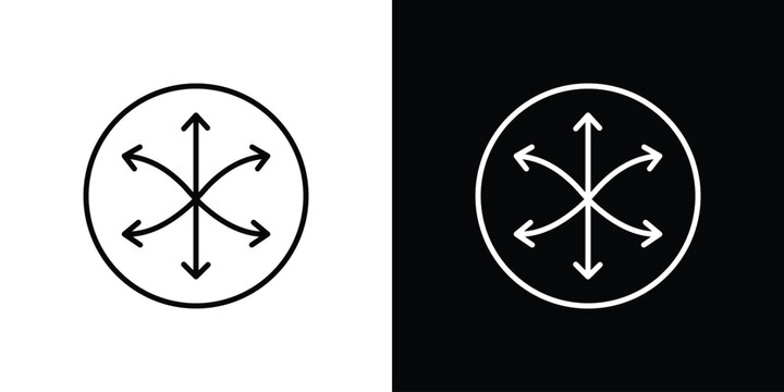 Versatile icon website stock illustration. stroke symbols