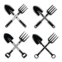 Spoon Fork Knife Chopsticks Silhouette Icons Set | Cutlery Vector Design Collection