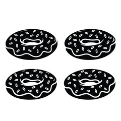 Donuts Vector Set – Flat Design Doughnut Icons Collection