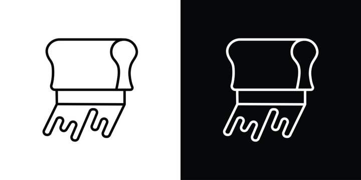 Print screen icon website stock illustration. stroke symbols