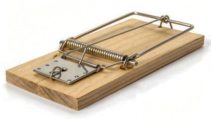 Wooden Mouse Trap with Metal Springs