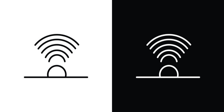 Infrared icon website stock illustration. stroke symbols