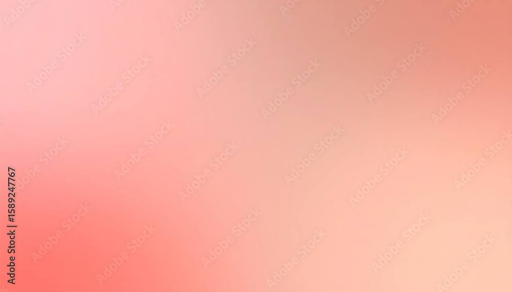Wall mural soft gradient blur abstract background in matte coral and warm taupe color palette