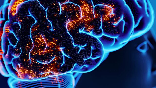Visualization of the interaction of neurons and the digital environment