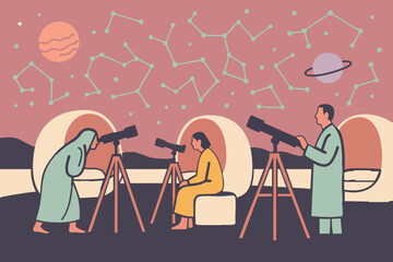 Stargazing Lounge Under Constellations