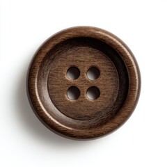 Wood Button Minimalist Design Vector