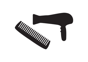 Hair Accessories Silhouette Vector
Vector Set Of Hairdressing Accessories
barbershop icons isolated on white background. 12 Barbershop and haircuts salon design elements. Vector design