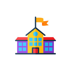 Vector illustration set of residential architecture: colorful block, match, and cube houses