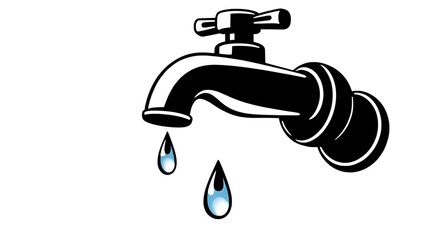 plumbing icon, water spout, dripping tap, metal tap, bathroom tap, kitchen faucet, chrome faucet, pipe tap, isolated water tap, water flow icon, drinking water tap, single tap, shiny metal tap, tap si