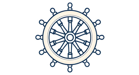 Obraz premium ship wheel, nautical wheel, steering wheel icon, helm icon, marine icon, boat wheel, captain's wheel, maritime symbol, sailor wheel, vintage ship wheel, cruise icon, ocean navigation, helm vector, sea