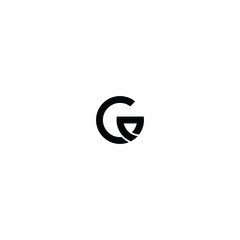 Letter G Shield Monogram with white background.