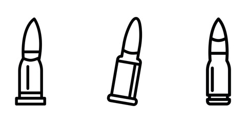 bullet outline or line icon design bundle.