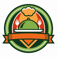 Set of Restaurant menu and bar labels with unique shapes and text designs as well as utensils and drinkware