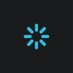 Loading logo icon flat vector design