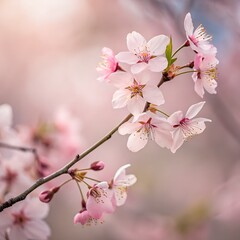 Naklejka premium pink cherry blossoms