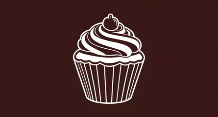 cupcake vector illustration