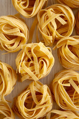Raw Organic Dry Tagliatelle Pasta Ready to Cook