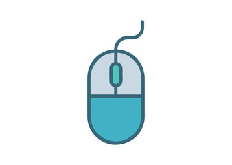 Computer mouse vector, Computer mouse icon illustration