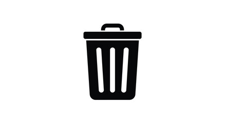 Trash Can or Rubbish Bin Icon