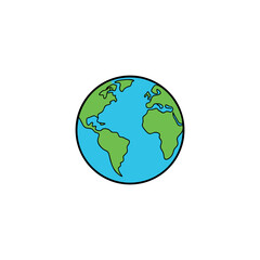 earth globe vector