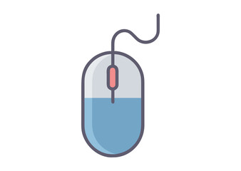 Computer mouse vector, Computer mouse icon illustration