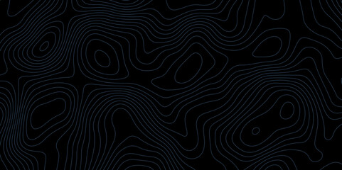 A dark,abstract topographic map or contour line pattern, with thin, faint blue lines forming a complex,undulating design against a solid black background,creating a mysterious and technical aesthetic,
