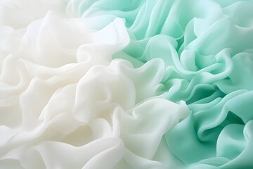 Soft Pastel Fabric Texture White to Mint Green Gradient