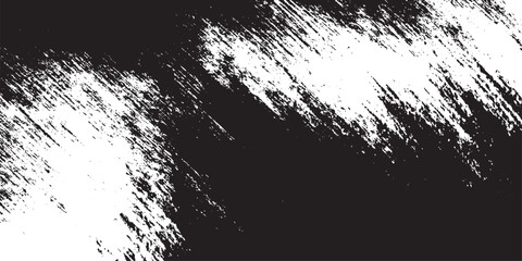 Abstract grungy gray brushstroke texture on white Vector black splatter watercolor grunge pattern design brush strokes overlay texture
