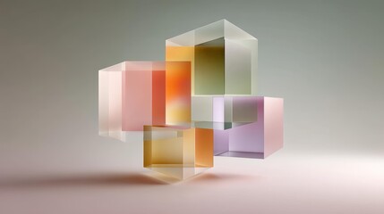 Vibrant and colorful abstract composition with dynamic shapes and textures for artistic inspiration